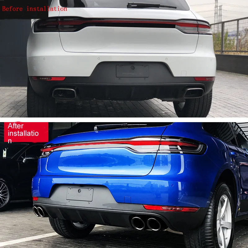 Для Porsche 18-19 Cayenne модифицированный шлейф горло 19 Macan Palamera 718GTS четыре из Спортивной выхлопной трубы глушитель хвост горло