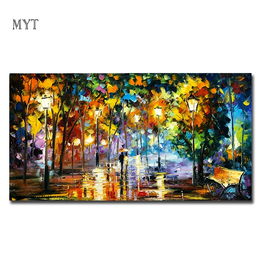 Billig Hand bemalt ölgemälde landschaft für die wohnzimmer wand art home dekoration abstrakte malerei ohne rahmen