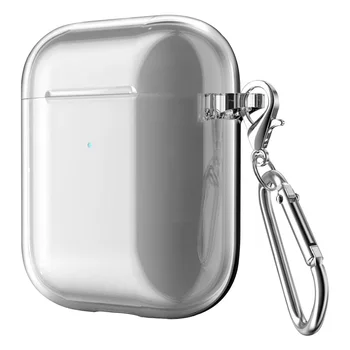 

Soft TPU Silicone Cover Transparent Case for Apple AirPods 1/2 Charging Bin