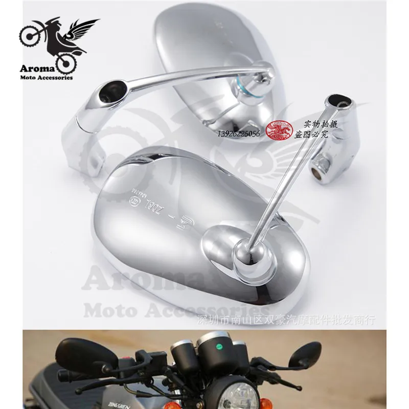 Универсальный 8 мм 10 мм зеркало заднего вида для мотоцикла для honda suzuki yamaha suzuki Harley Softail Sportster зеркало мото rcycle аксессуары