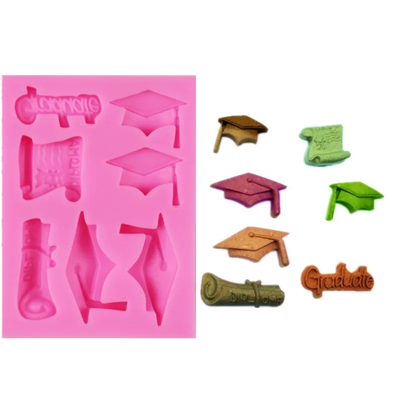 

Graduation Silicone Mold Fondant Lace Mold Cake Decorating Tools Chocolate Mold
