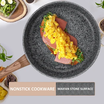 

Kitchen Frying Pan without Lid Nonstick Stone Derived Coating Saucepan Dishwasher Safe Oven Induction Cooktop Safe Skillet