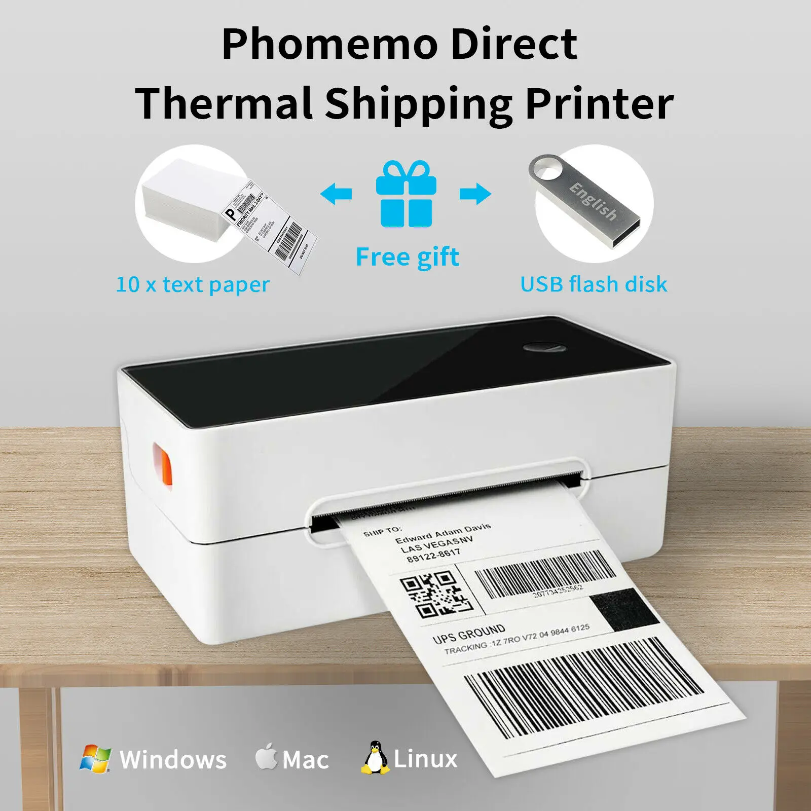 Phomemo Label Printer, 4''×6'' Label Printer High Speed Printing At 150mm/s Thermal Printer, Compatible With Ups, Fedex, Etc - Printers - AliExpress