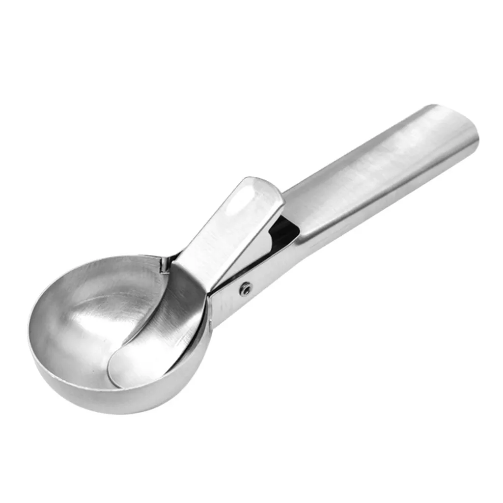 Stainless Steel Ice-cream Scoop With Comfortable Anti-freeze Handle Masher Cookie Scoop Ice Ball Disher Spoon Watermelon Spoons