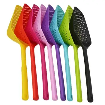 

1PC Nylon Strainer Scoop Colander Drain Water Leaking Shovel Stainer Gadgets Cooking Tools Kitchen Accessories