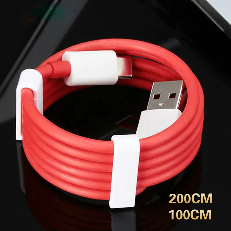 Кабель USB 5 В Быстрый Красный 4A 200 см Лапша USB TYPE C кабель для быстрой зарядки для Oneplus 3 3t 5 5T кабель питания