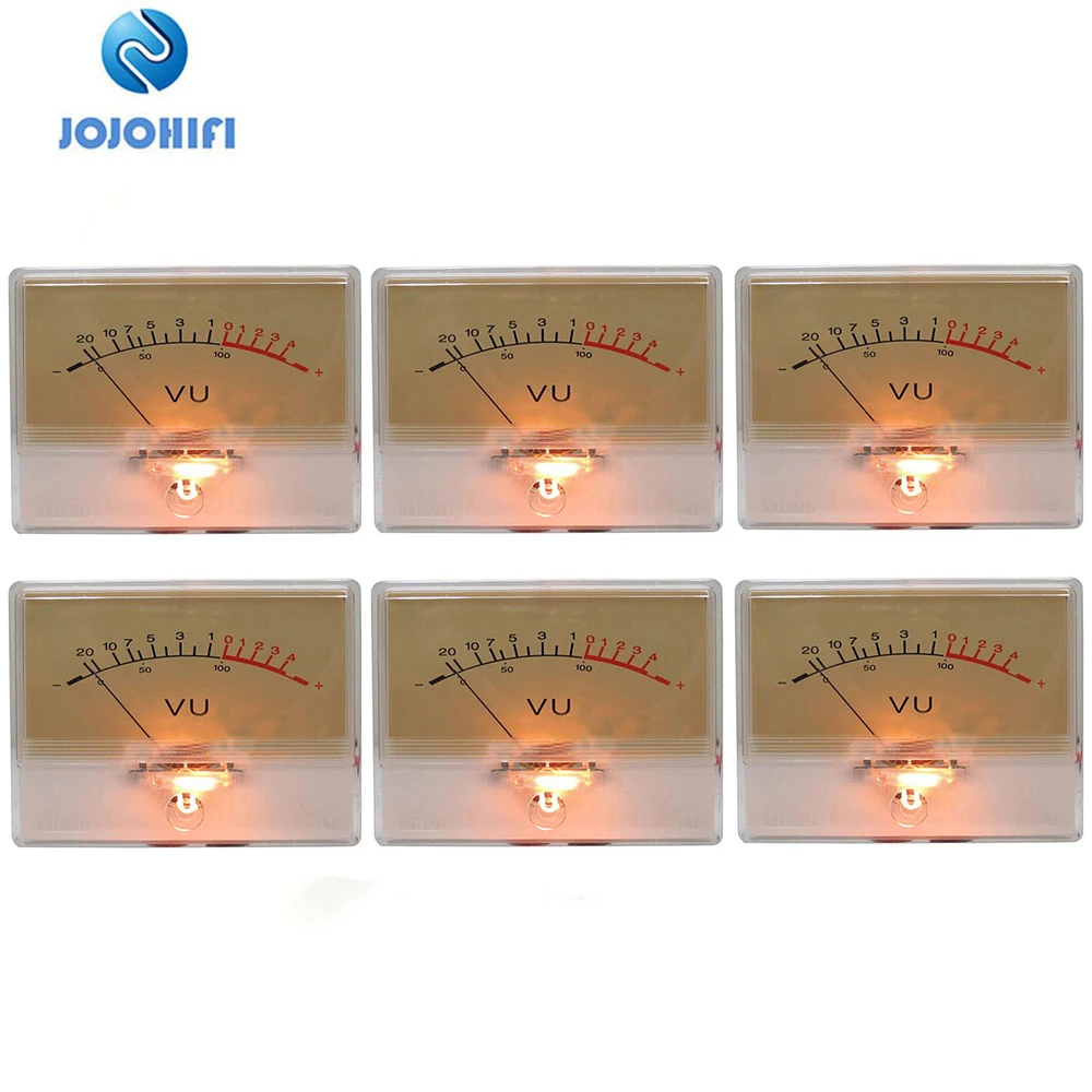 6pcs T90 Highprecision Vu Meters Head Amplifier Amp Db Level Meter