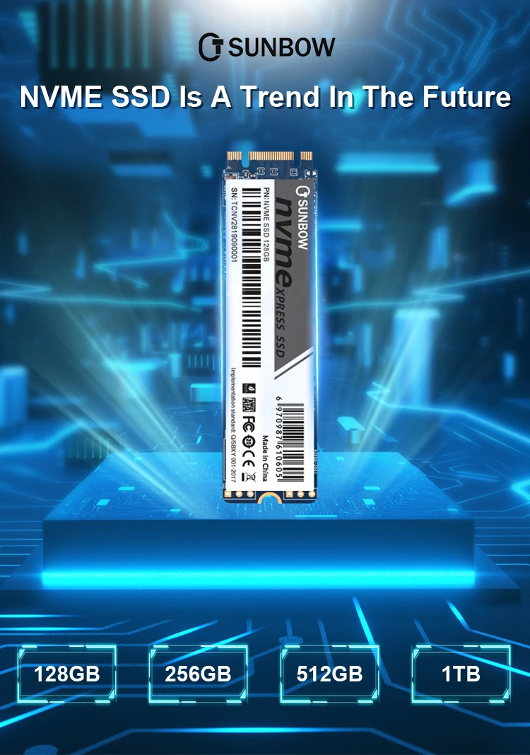 Лидер продаж TCSunbow M.2 NVME диск PCIe SSD 128 256 512 1 ТБ внутренний жесткий диск SSD для ПК с лучшим качеством