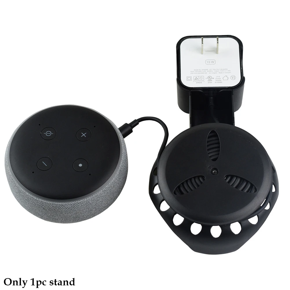 

Outlet Speaker Bathroom Case Plug In Storage Holder Electronics Accessories Wall Mount Organizer Hanging Stand For Echo Dot 3