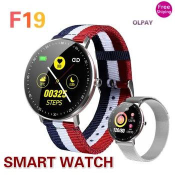 

F19 Smart Watches Women Men Fashion Smart Bracelets Heart Rate Monitoring Blood Pressure Multiple Exercise Modes for IOS Andriod