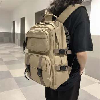 

Large-Capacity Schoolbag Female Korean-Style High School Student Ulzzang University Backpack Junior High School Student Backpack