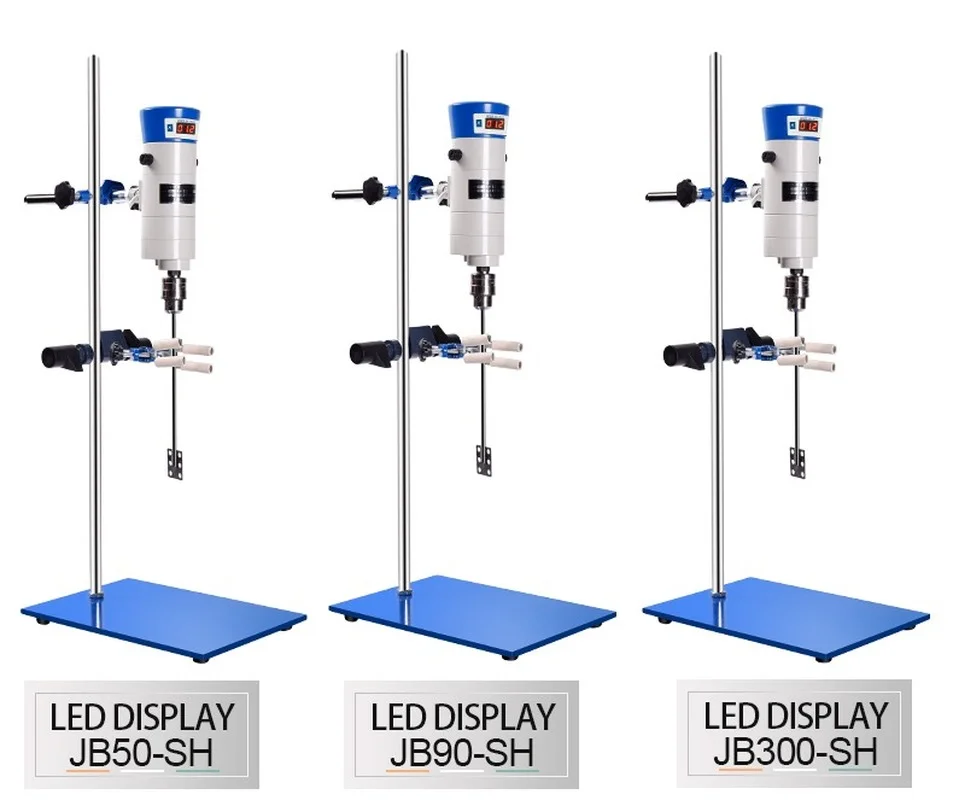 Cheap 85L Powerful Digital LED Display Variable Speed Lab Electric Stirrer Mixer Machine Agitator with Shaft Blades JB300-SH