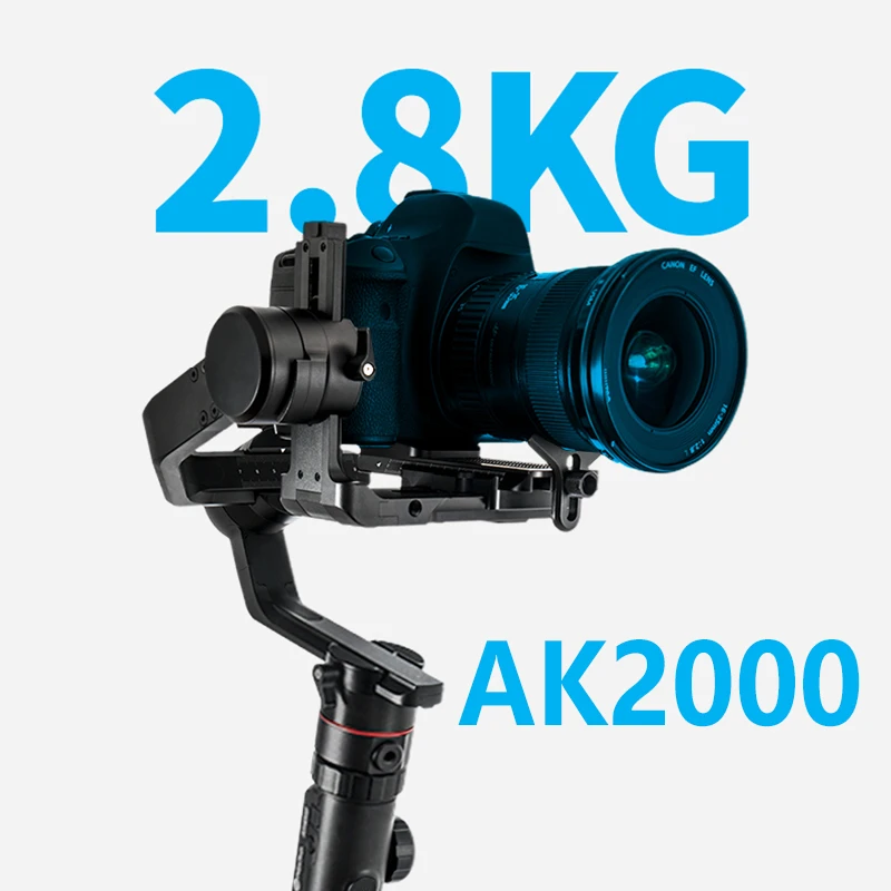 FeiyuTech AK2000 3-Axis Camera Stabilizer Handhel Gimbal 2.8kg Payload for Sony Canon Panasonic Nikon DSLR Camera Gimbal