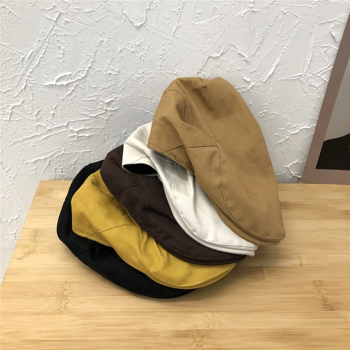 Cotton Newsboy Cap Men Women Gatsby Retro Hat Driver Flat Caps Spring Autumn Casual Beret Cap Solid Soft Driver Flat Caps leather beret mens