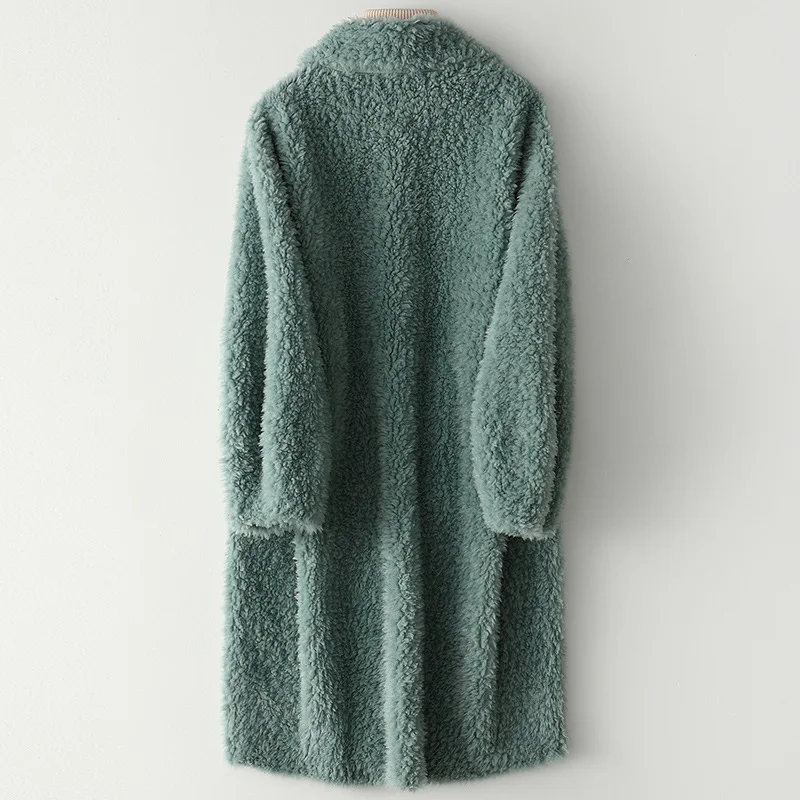 

Autumn Winter Coat Women Clothes 2020 Korean Vintage Real Fur Coat Female Wool Jacket Sheep Shearling Fur Long Tops ZT4878