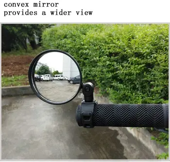 

Bike Mirrors Adjustable Bicycle Rearview Handlebar Convex Mirror Cycling Rear View Mirrors for Mountain Road Bike