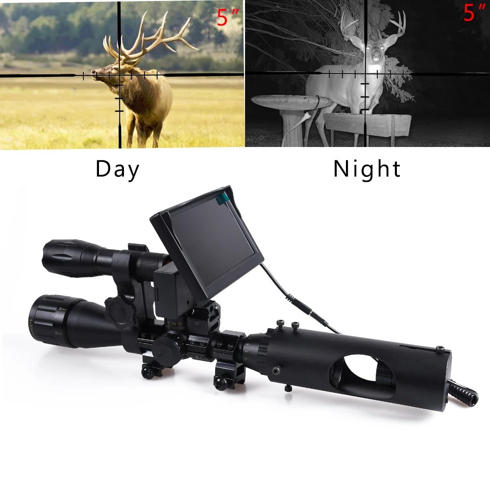 Hunting Night Vision Riflescope Tactical Scopes Optics Sight 850nm