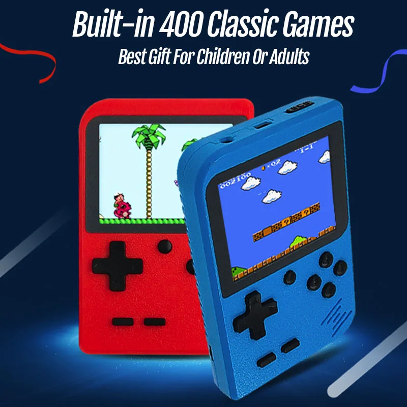 Новая портативная игровая консоль Встроенный 400 классические игры мини 8 бит карманный портативный плеер Ретро видео игровая консоль