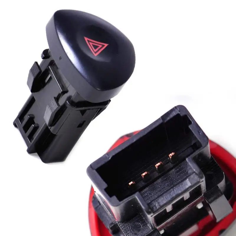 Botão do interruptor de advertência para renault clio ii hatchback 2001-2003 2005 2006 8200442723 82000060036 luzes de perigo de emergência