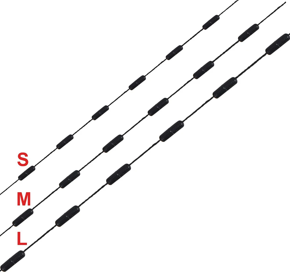 300Pcs Soft Silicone Fishing Bobber Beads Stoppers Fish Tool Connector