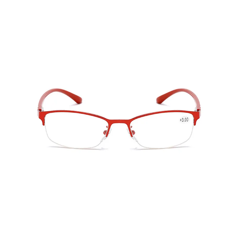 Elbru TR90, металлическая полуоправа, очки для чтения, женские, элегантные, весенние, ноги, дальнозоркость, очки по рецепту+ 1,0+ 1,5+ 2,0+ 4,0