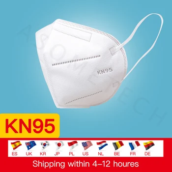 

KN95 Face Masks Anti-fog PM2.5 Breathable Safety Respirator Reusable Anti-dust White Protective Mask Mouth Mask KN95