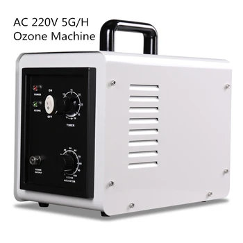 

AC 220V 5G/H Ozone Machine Adjustable Disinfection Ozone Air Water Sterilizer Formaldehyde Timer Air Purifier Double Case