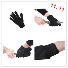 Перчатки с защитой от порезов устойчивые к ногам из полиэстера и проволоки из нержавеющей стали