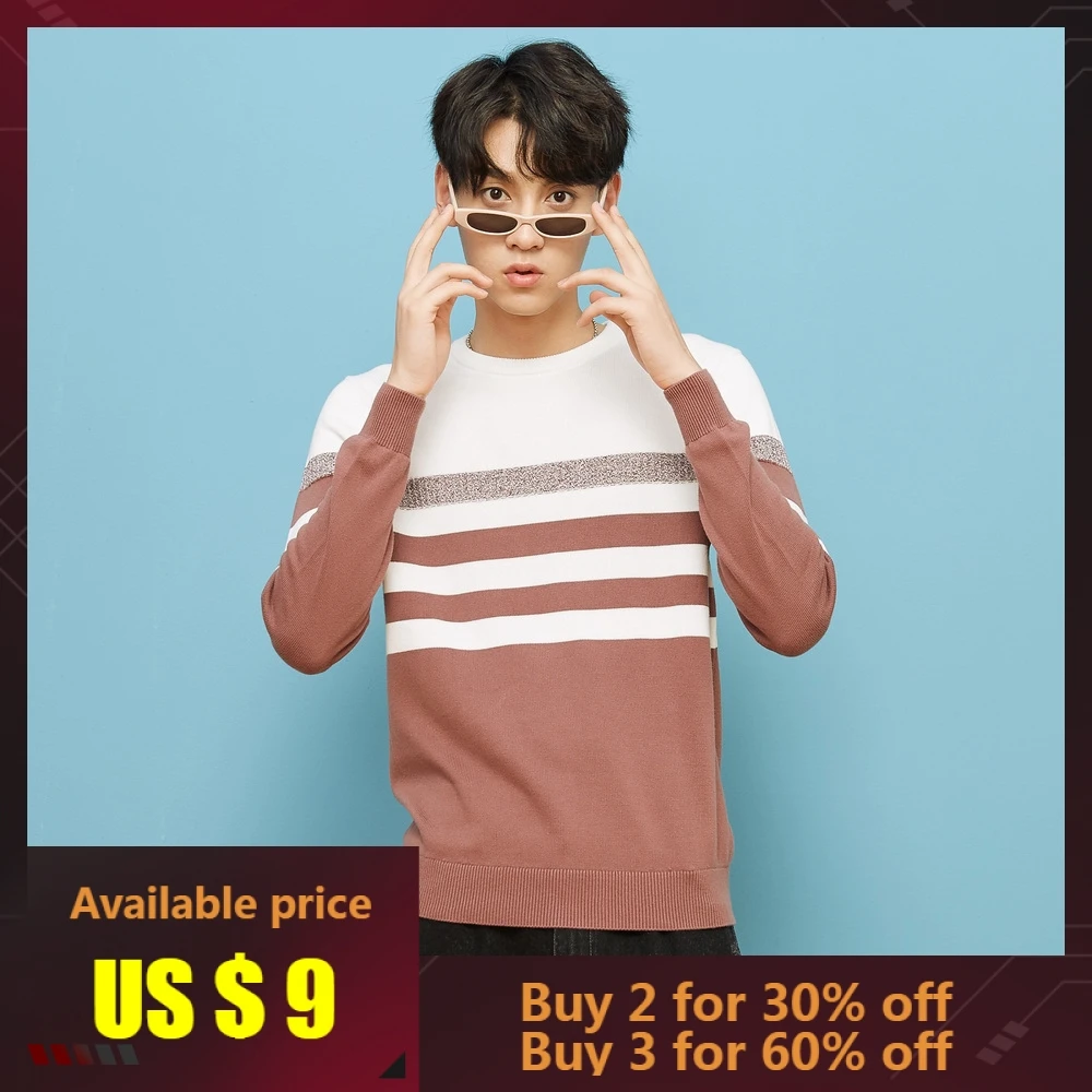 

Metersbonwe New Brand Wool Sweater Men 2019 Autumn Fashion Long Sleeve Knitted Men Cotton Sweater High Quality Clothes
