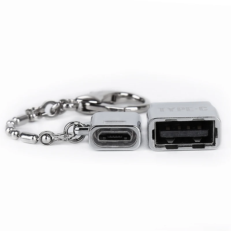 Набор адаптеров для ключей Type C OTG Micro USB и конвертер синхронизации данных зарядный