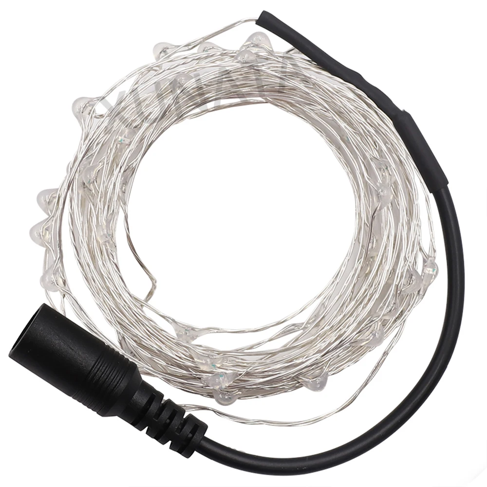 10m 20m LED DC12V Micro Rice Wire Copper Fairy String Lights Party Warm White/Blue/RGB+ 12V 2A/1A UK/EU/AU/US Power adapter