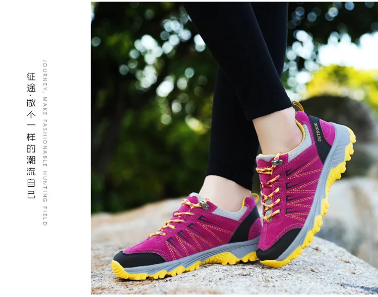 Осенне-зимняя спортивная обувь в Корейском стиле; повседневная обувь для прогулок; нескользящая износостойкая обувь для походов; модная обувь