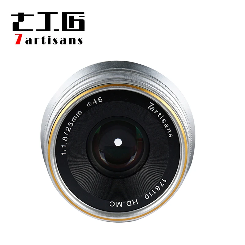 

7artisans 68 Degrees Angle View 25mm F1.8 Manual Focus Fixed Lens for Fujifilm Cameras