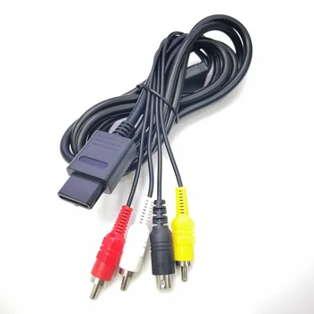 

10 PCS New 6FT/1.8M S-Video and AV Cable with 3 RCA Audio for Gamecube SNES N64