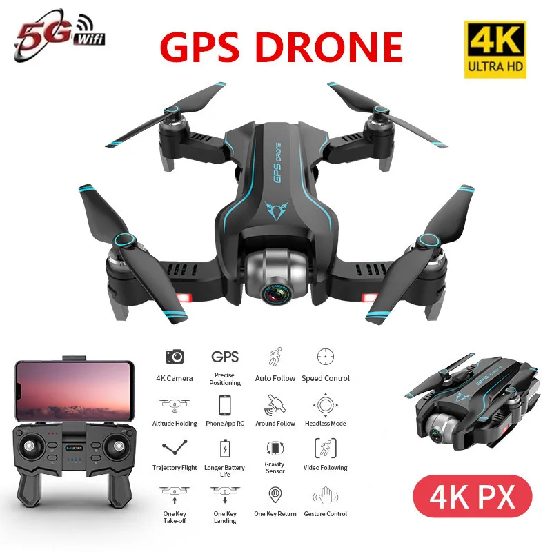 S20 gps Дрон с 4K HD двойной X50 зум Камера оптический поток жестов фото RC вертолет Профессиональный Дрон Квадрокоптер VS SG907 E58