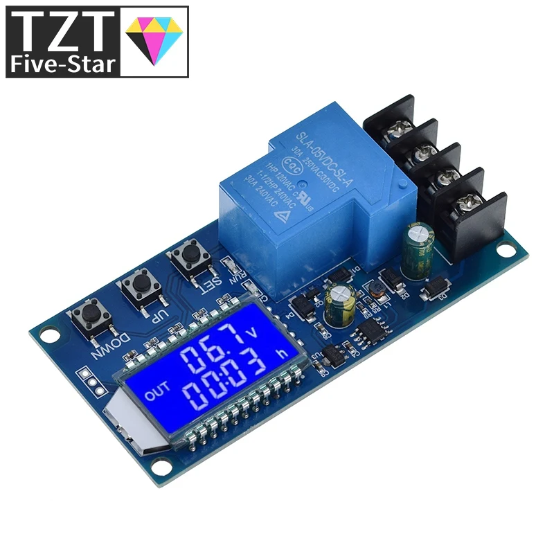 TZT 6-60V 30A Blei-säure Solar Batterie Laderegler Schutz Bord Ladegerät Zeit Schalter 12V 24V 36V 48V Batterie Bapacity – Detail 7