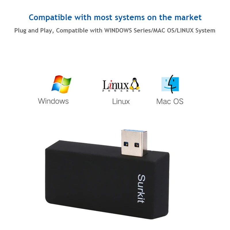 Surkit usb Подставка для концентратора кардридер SD/TF micro SD Мульти usb 2,0/3,0 концентратор высокое качество usb сплиттер адаптер для ПК компьютера ноутбука