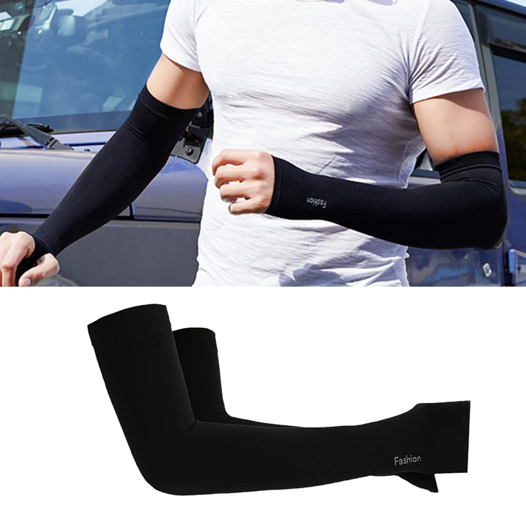 Running Summer Cooling Arm Sleeves Arm Cover Outdoor Sport Sun Protection 