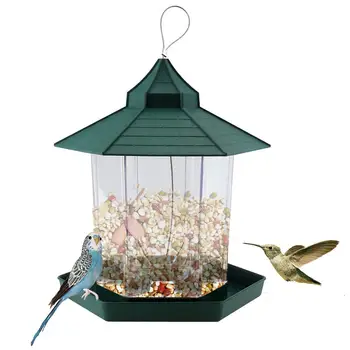 

Bird feeder House Bird Feeder Wild Bird Feeder Garden Automatic Food Dispenser