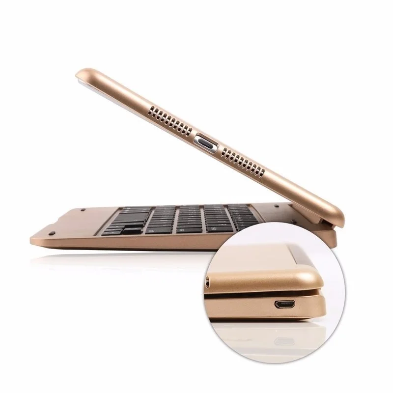 Тонкая беспроводная Bluetooth клавиатура Folio Stand Smart Cover функция автоматического сна/пробуждения для Apple iPad Mini/iPad Mini 2/iPad Mini