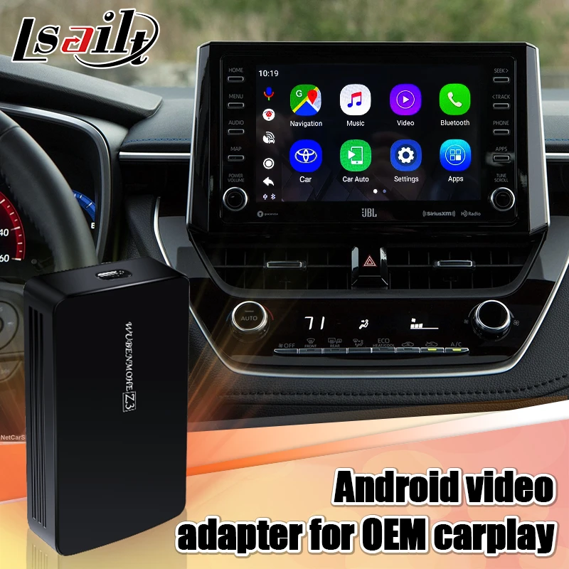 truck gps navigation Android Youtube Navigation AI box Adapter for the Car with OEM Carplay for Toyota Corolla RAV4 Camry Avalon CHR Auris by Lsailt best gps navigation for car