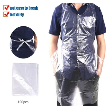 

Disposable Tattoo Apron Oil-Proof Permanent Makeup Microblading Aprons Creative Women Apron Kitchen Accessories 100pcs