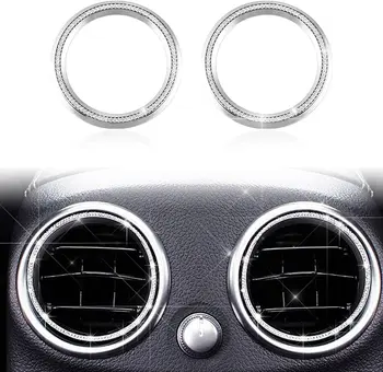 

Inner Back Row Rear Air Vents Condition Caps Covers Decals Interior Visors Decorations for Mercedes Benz W204 X204 W166 X166 C