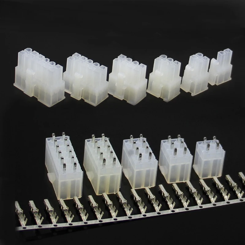 5557 4.2mm Plug Crimps Translucent 2-24p Connector B2W(Molex Mini-Fit Jr. Style - Foto 8