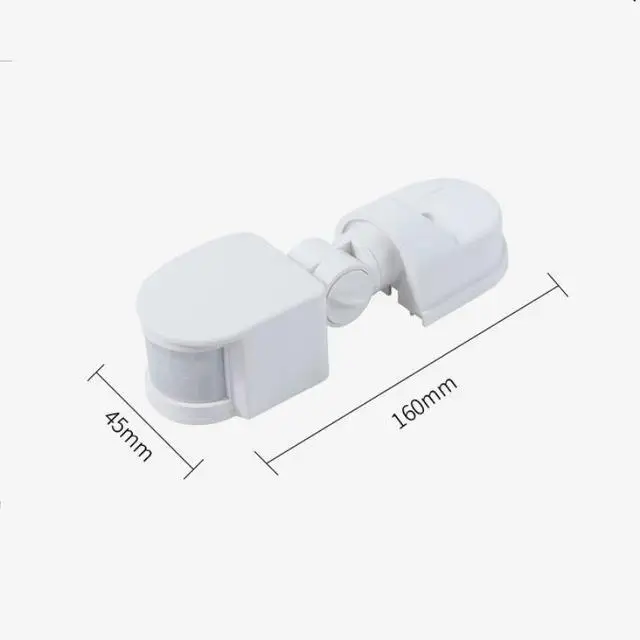 110-240V Portable Sensor Switch Plastic Detector Outdoor 180 degree Detection Motion Sensor blk/white motorcycle anti theft Alarms & Sensors