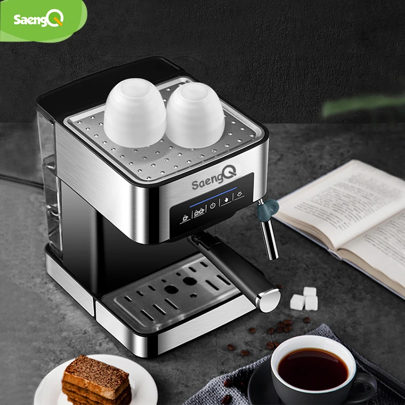 SaengQ cafetera eléctrica americana cafetera Espresso 1500ml de lujo de espuma de leche 220 V/110 V electrodoméstico - 5