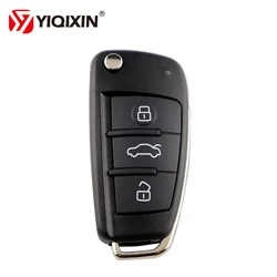 YIQIXIN 3 Button Folding Remote Car Key Shell Fob Cover Case For Audi Q7 B7 Q3 A3 TT A2 A8 A6 A6L A4 S5 C5 C6 B6 Remote Housing
