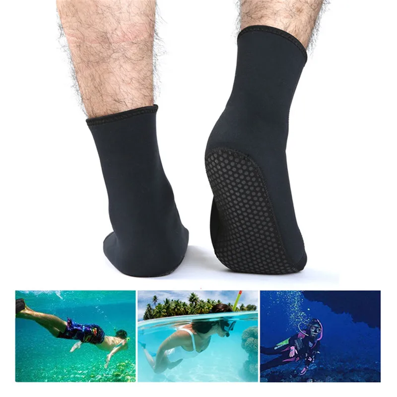 

Hot! 3MM Thick Keep Warm Snorkeling Shoes Scuba Diving Socks Beach Boots Wetsuit Anti Scratch Non-slip Warmer Swimming Seaside