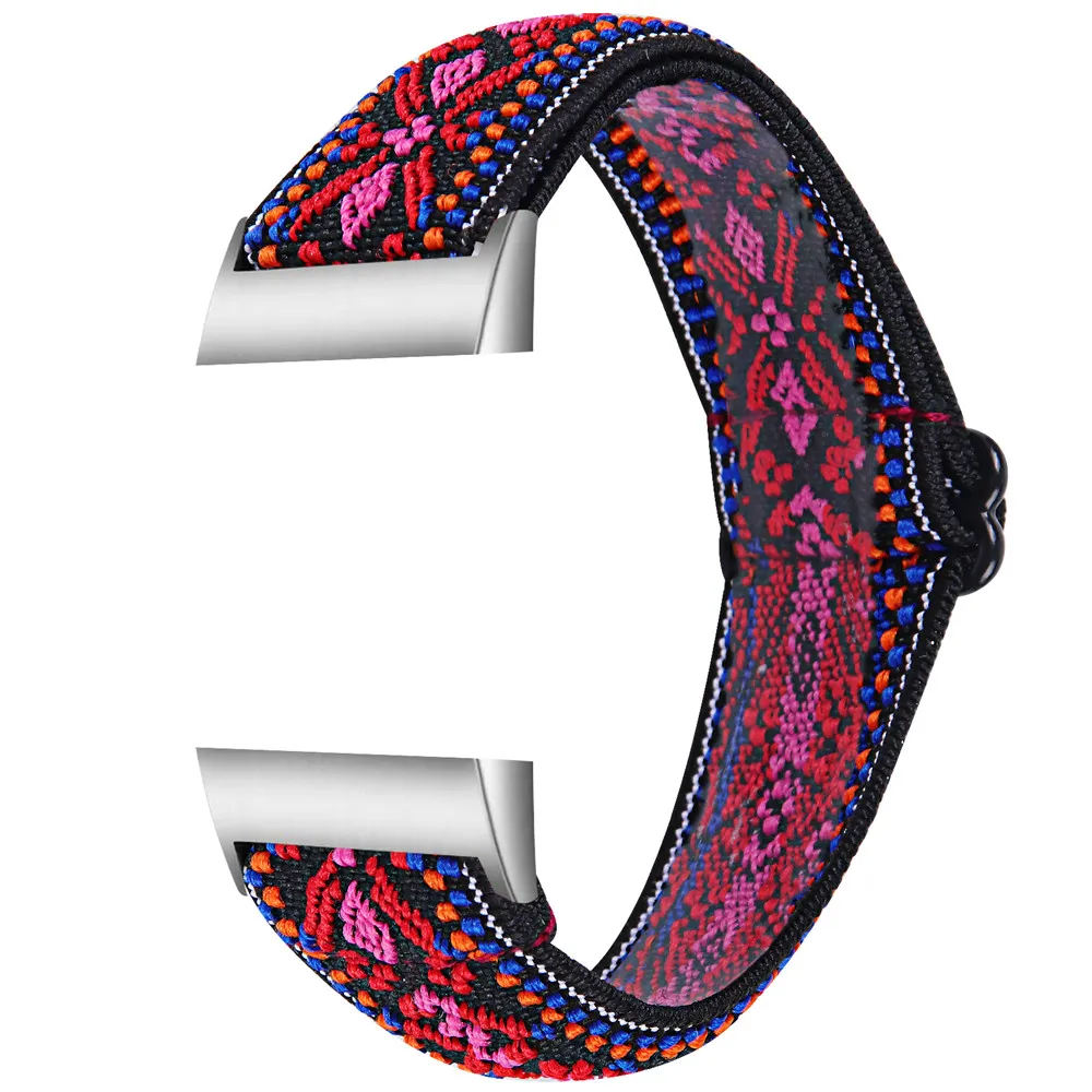 Essidi Elastic Band For Fitbit Charge 5 4 3 2 Sports Fabric Bracelet Strap Loop For Fitbit Charge 3 4 SE Watch Wrist Band Correa