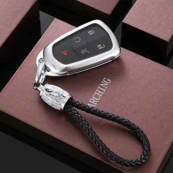 

Car Aluminium Alloy Key Holder Key Cover Case Shell For Cadillac ESV Escalade CTS XTS SRX ATS 2015 2016 2017 2018 CT5 XT5 XT6